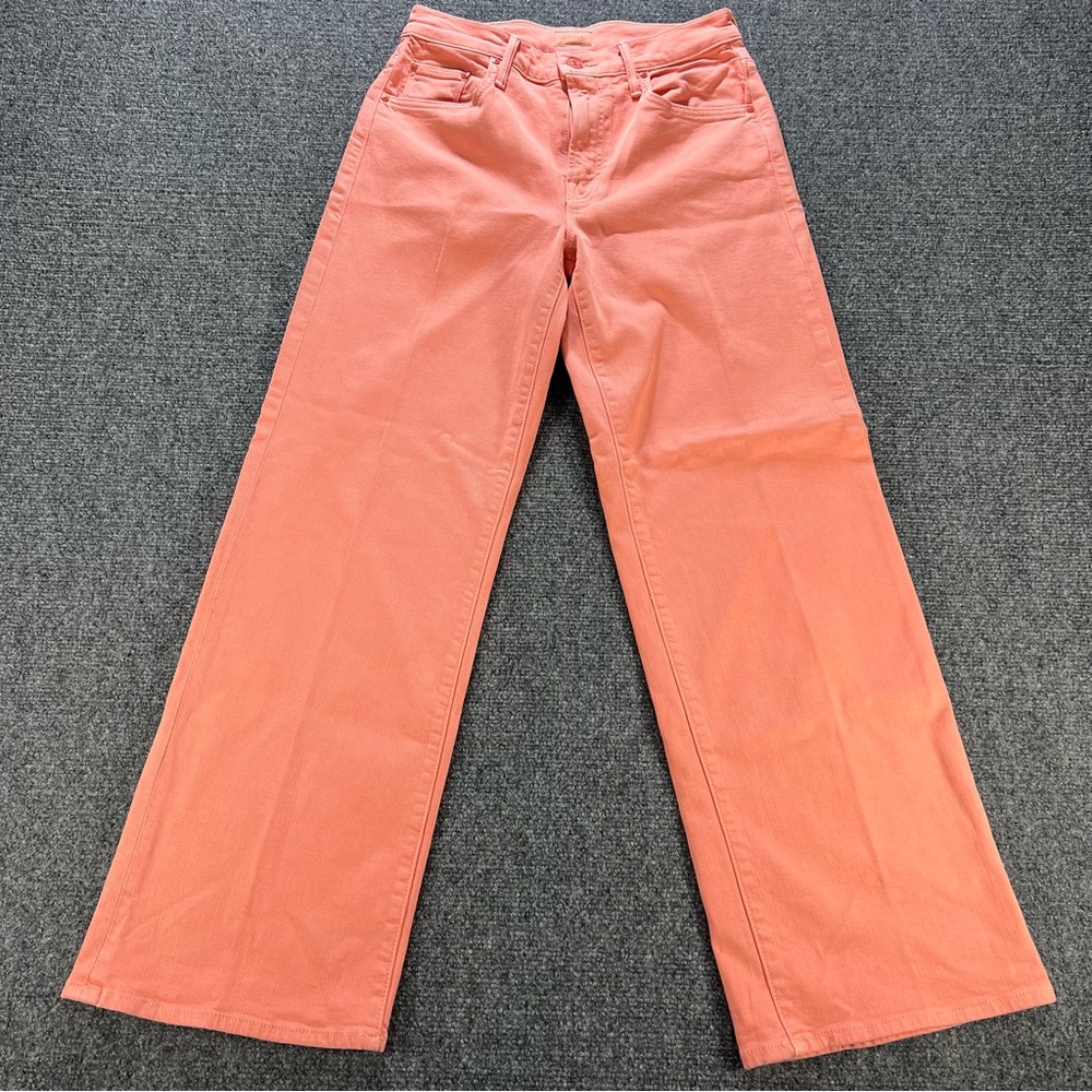 MOTHER The Mid Rise MavenAnkle Cats And Dogs Wide Leg Straight Pants Size 25